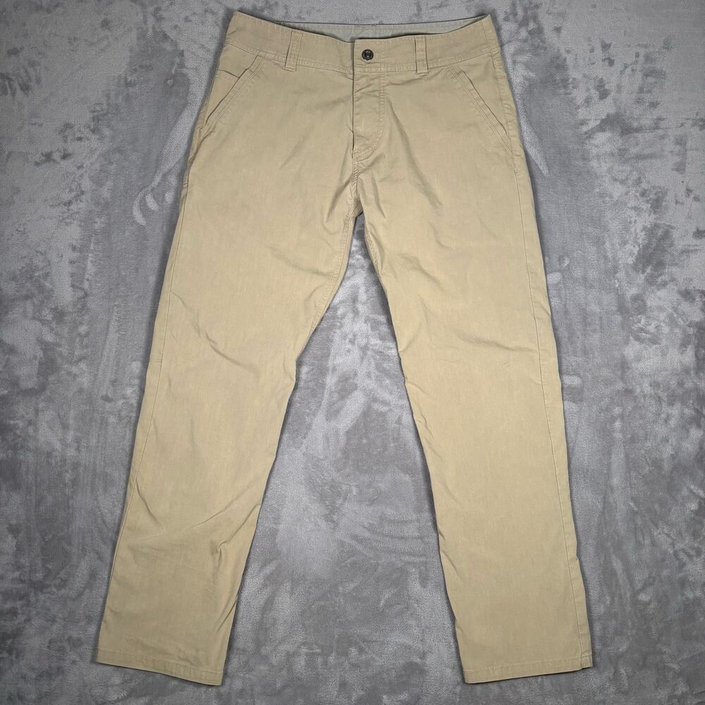 Kuhl Slax Pants Khaki Klassik Fit Stretch Hiking Chino Size 33x30